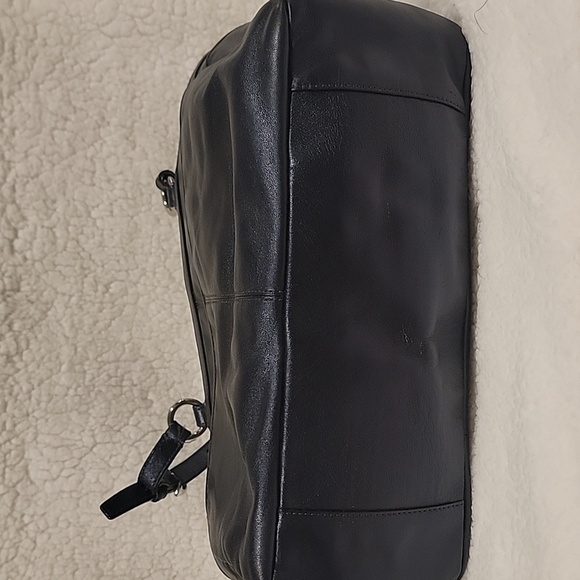 (J8) Coach Gallery Blue Smooth Leather Shoulder Bag - Picture 7 of 12